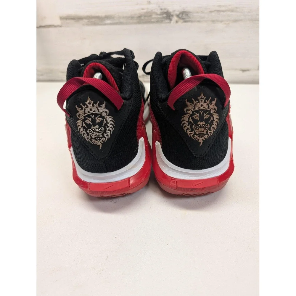 Nike LeBron Witness 7 Black University Red Basketball Shoes DM1123-005 Mens 10.5